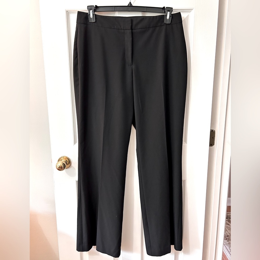 Alfani Black Tailored Trousers with Straight-Leg Cut